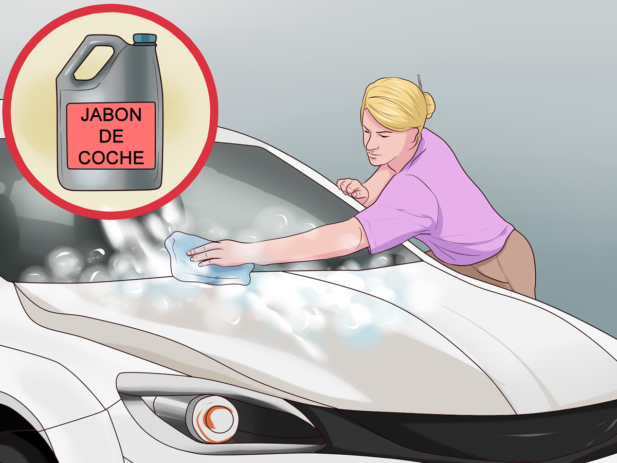 Secado del coche con gamuzas